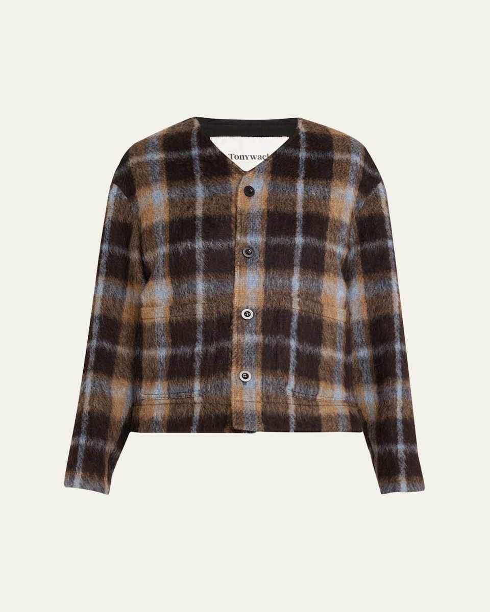 Blouson Check Wool Jacket
